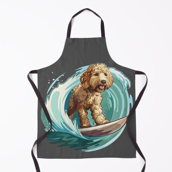 Artikelvorschau, Surfender Goldendoodle entworfen und verkauft von VelvetRoom.