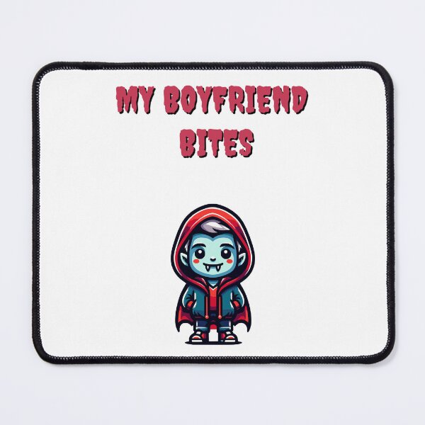 Item preview, My Friend Bites Vampire Halloween Kawaii Mascot Design designed and sold by Bouldershop.