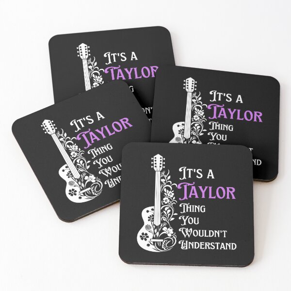 Item preview, It's A Taylor Thing You Wouldn't Understand Groovy Funny Retro Guitar With Floral Design T-Shirt For Women Men Kids! designed and sold by Viran-Designs.