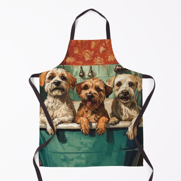 Item preview, Bathroom Puppies designed and sold by patternshoprad.