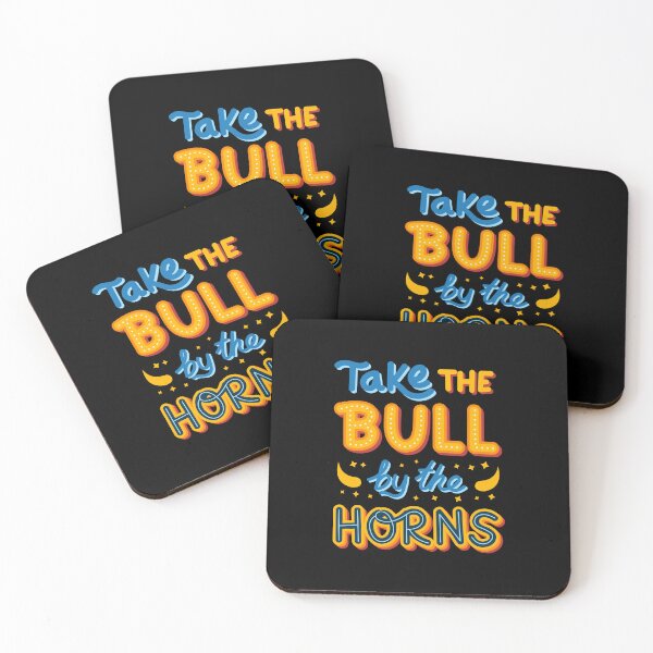 Item preview, Take the bull by the horns | Motivation quote designed and sold by DesignsCornerCo.