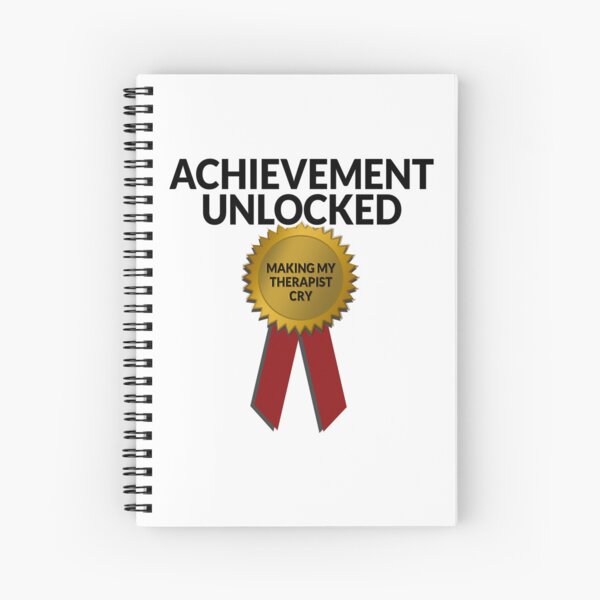 Achievement unlocked Spiral Notebook