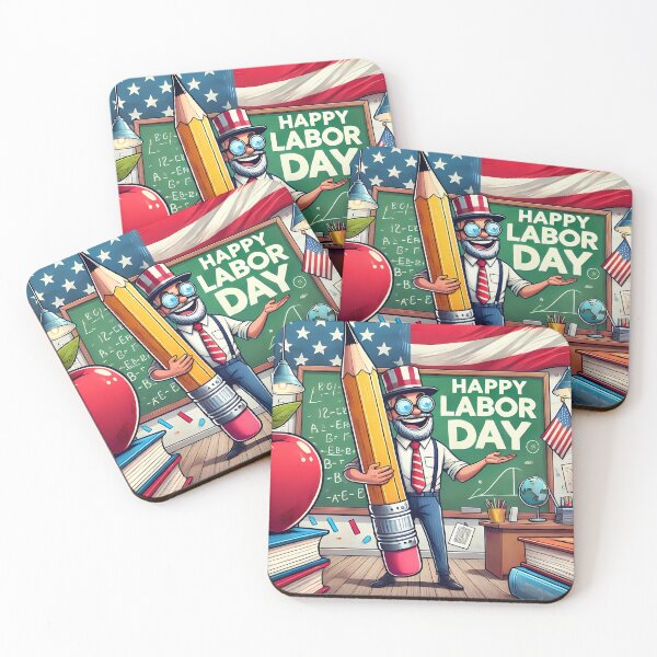 Item preview, Classroom Teacher Celebrating Labor Day with Learning and Laughter. designed and sold by Linework Studio.