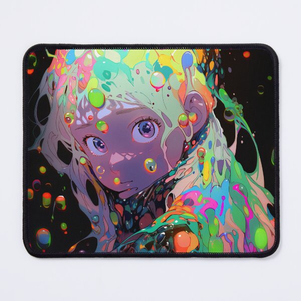 Item preview, Neon Slime Bubbles Anime Girl designed and sold by bubblegoth.