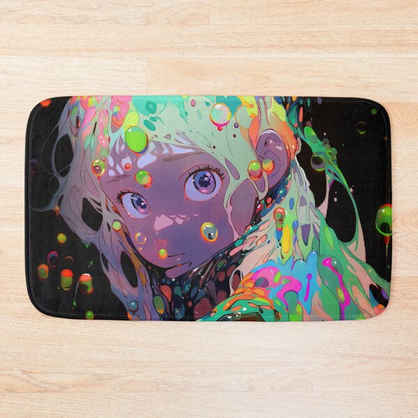 Item preview, Neon Slime Bubbles Anime Girl designed and sold by bubblegoth.
