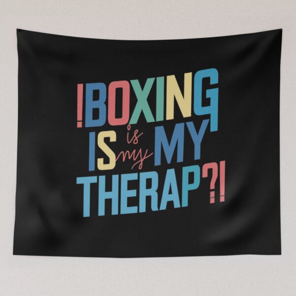 Item preview, Funny Boxer Boxing Sayings Boxing Slogans Boxing Is My Therapy Quotes designed and sold by ArabCorner.
