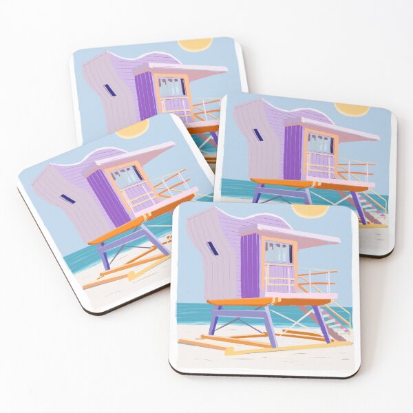 Item preview, South Beach, Miami Beach ifeguard station, designed and sold by Arctic frame studio.