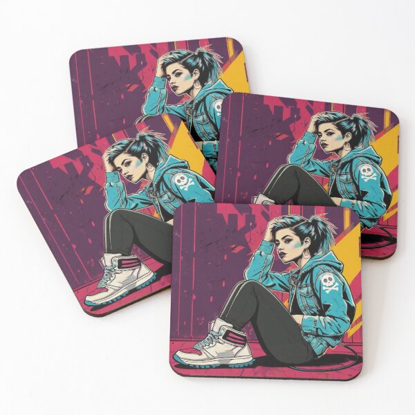 Item preview, punk rock girl designed and sold by SkellArt.