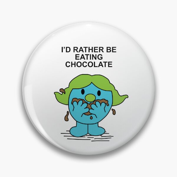 Item preview, Little Miss I'd rather be eating chocolate chocoholic designed and sold by Scat the cat.