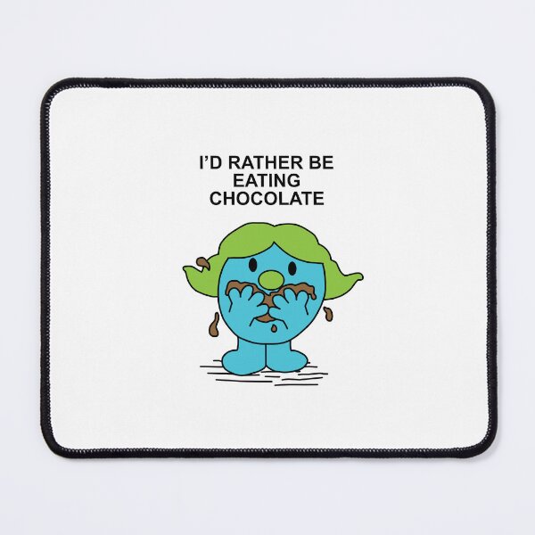 Item preview, Little Miss I'd rather be eating chocolate chocoholic designed and sold by Scat the cat.