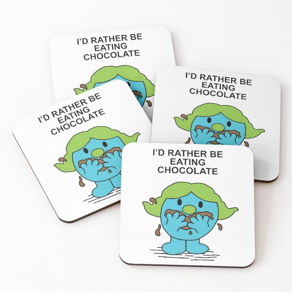 Item preview, Little Miss I'd rather be eating chocolate chocoholic designed and sold by Scat the cat.