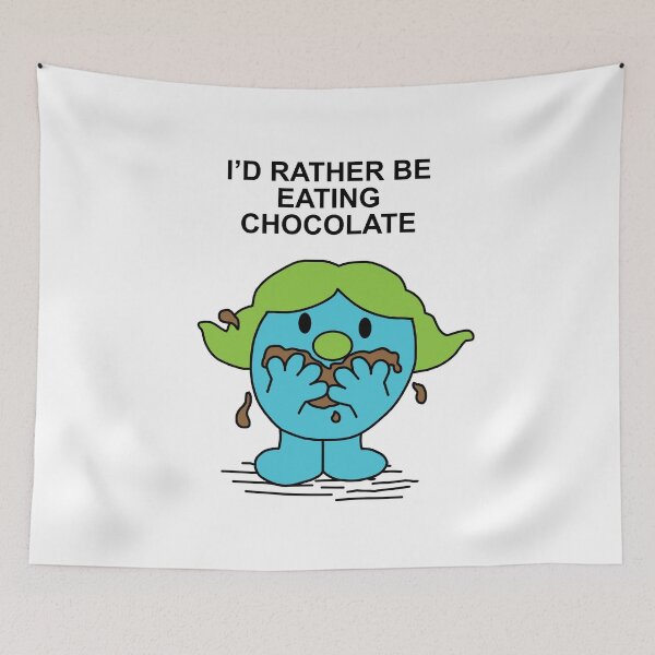 Item preview, Little Miss I'd rather be eating chocolate chocoholic designed and sold by Scat the cat.