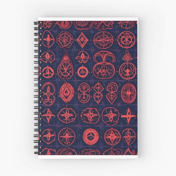 Item preview, Occult symbols pattern designed and sold by MatthaeusArts.