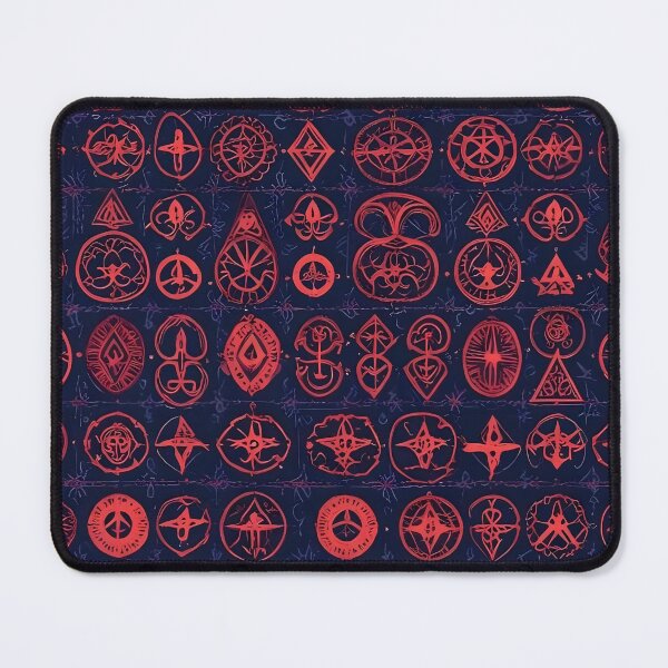 Item preview, Occult symbols pattern designed and sold by MatthaeusArts.