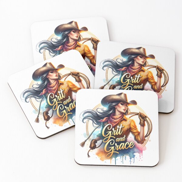 Item preview, ✨Grit and Grace: diseño de vaquera con sombrero y lazo para ropa, tazas, calcomanías y más designed and sold by artedigital99.