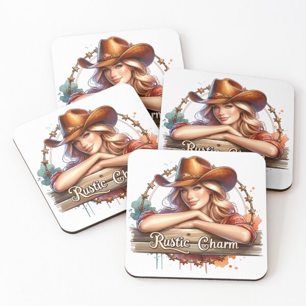 Item preview, ✨Rustic Charm – Smiling Cowgirl Design for Apparel, Mugs, Stickers & More designed and sold by artedigital99.