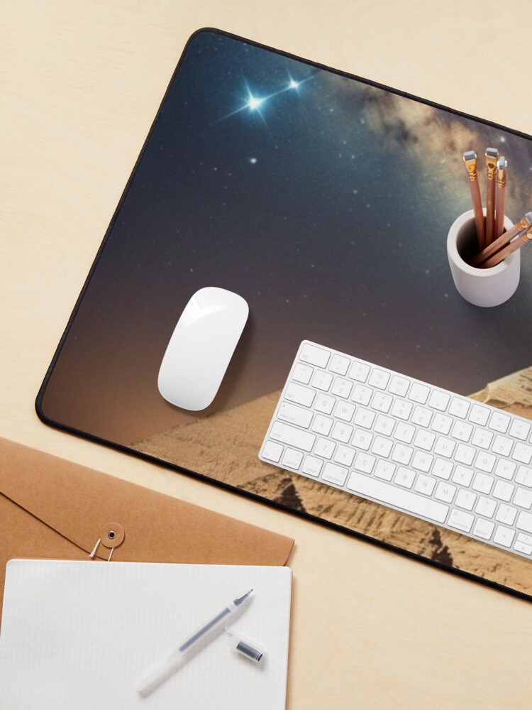 Thumbnail 3 of 5, Mouse Pad, Enigma of the Starry Pyramids - Ancient Empires designed and sold by eXtraHumans.