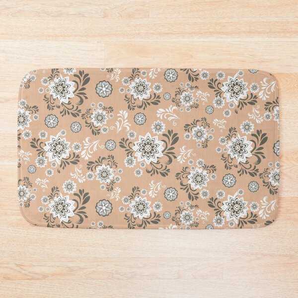 Item preview, Oreintal Flora Damask Seamless pattern  embroidery, Indian style.  art ornament print.Design for carpet, cover.wallpaper, wrapping, fabric, clothing  Ethnic geometric fabric pattern Cross Stitch designed and sold by Smht1928.