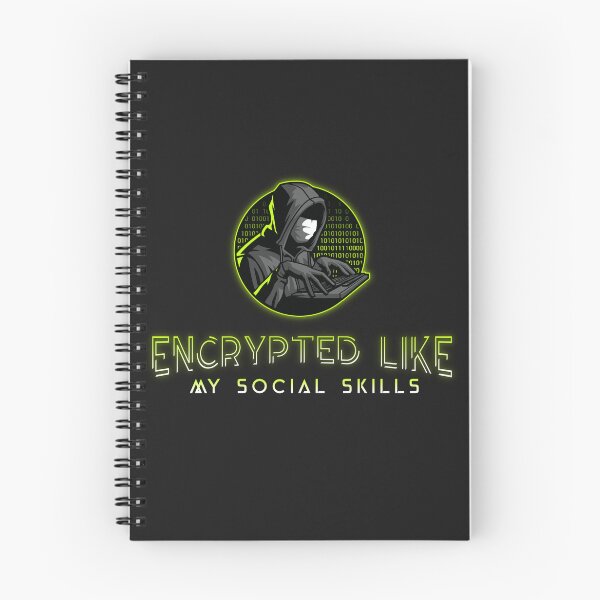 Item preview, Encrypted Like My Social Skills designed and sold by tinape2007.