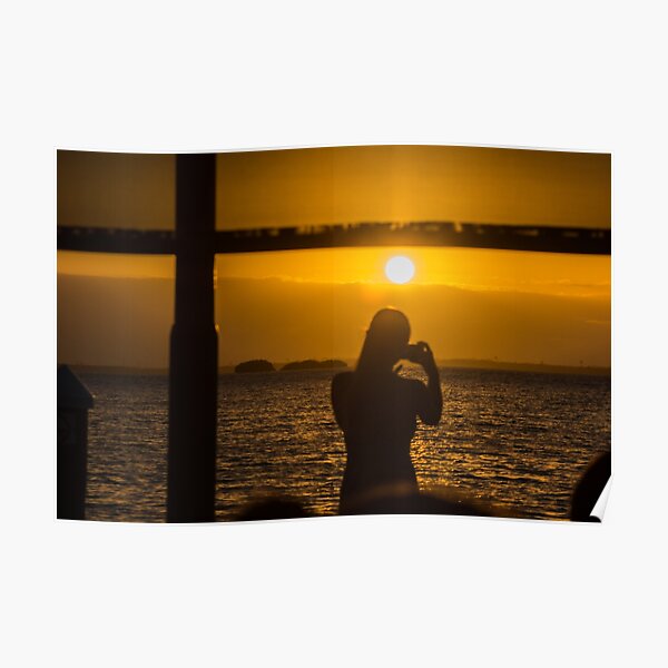 Sunset at La Isla Dora Poster