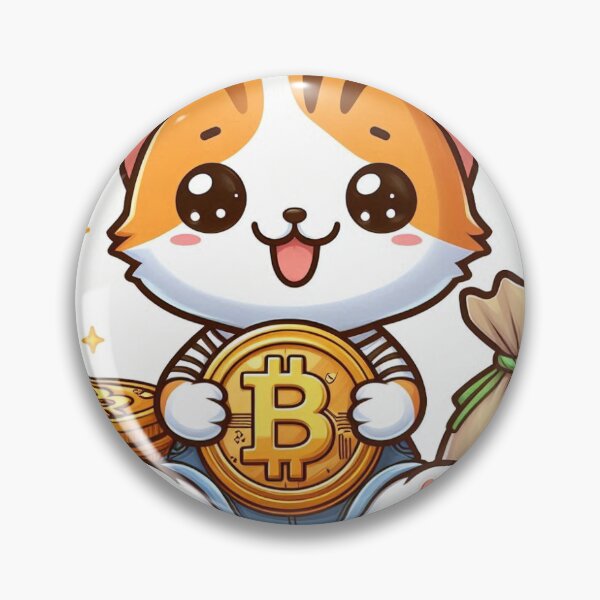 Item preview, Cute Kitty Holding A Bitcoin Cryptocurreny designed and sold by boomfire153.