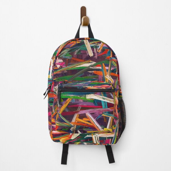 Item preview, Abstract colorful pattern | Cute small leaves for Notebook Backpack designed and sold by RedCircleArt.