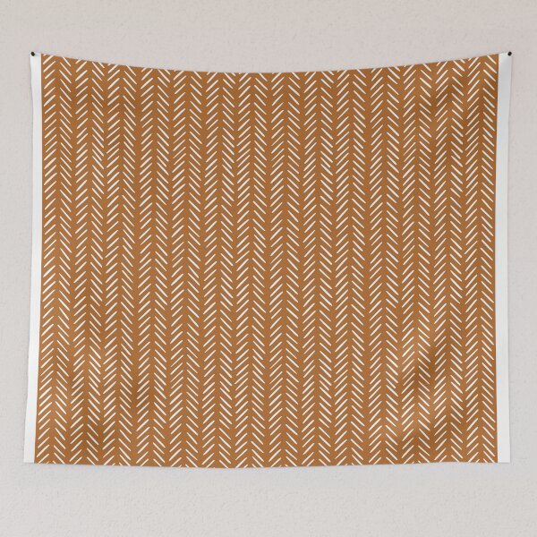 Item preview, Modern Boho Chevron in Orange designed and sold by RebeccaHDesign.