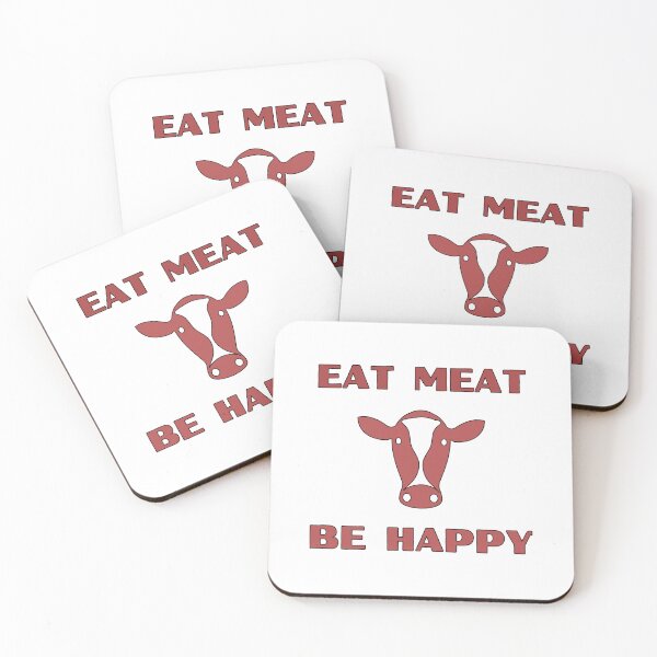 Item preview, Eat Meat, Be Happy designed and sold by zibziby.