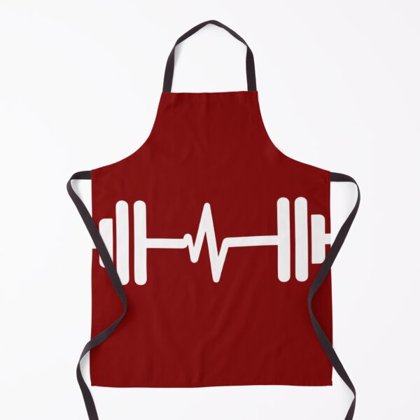 Item preview, A heartbeat line incorporated into the shape of a barbell designed and sold by 123ks.
