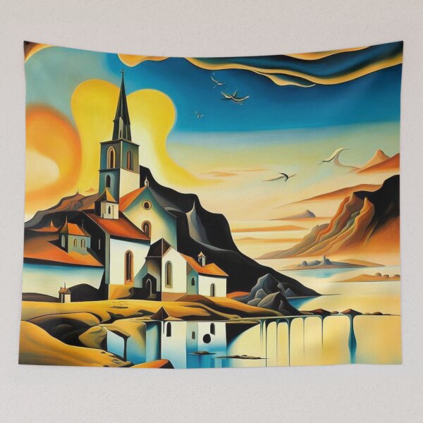 Item preview, Church in fjord 7 designed and sold by George Hutton Hunter.