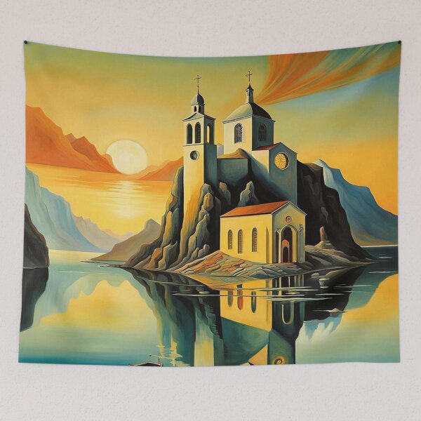 Item preview, Church in fjord 8 designed and sold by George Hutton Hunter.