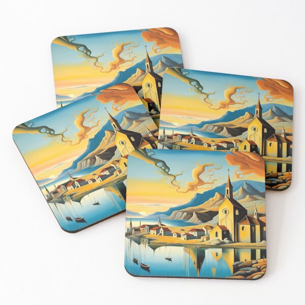 Item preview, Church in fjord 9 designed and sold by George Hutton Hunter.