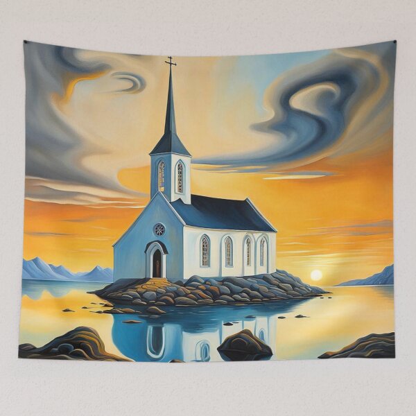 Item preview, Church in fjord 10 designed and sold by George Hutton Hunter.