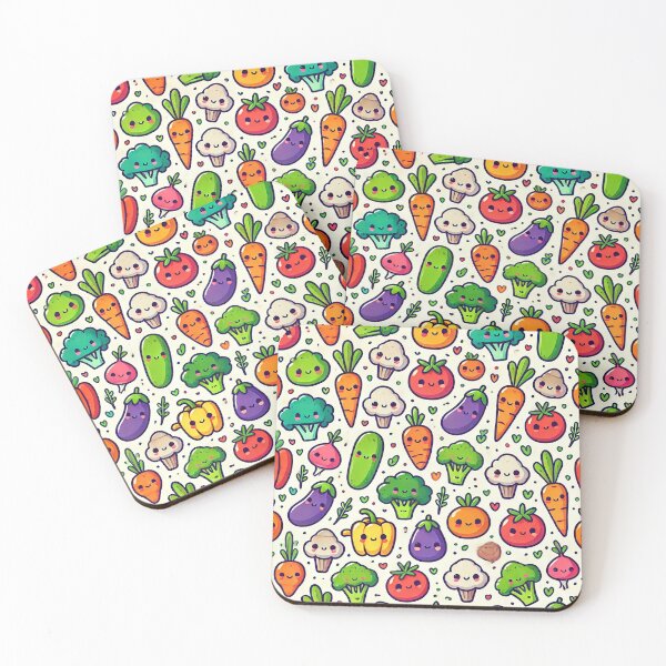 Item preview, Cute Cartoon Vegetable Seamless Pattern designed and sold by Chokhdi289shop.
