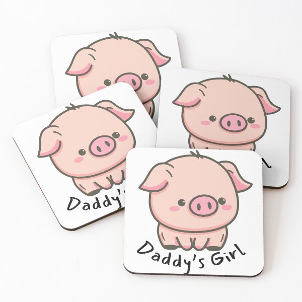 Item preview, Daddy's Girl Funny Pig Funny Quote designed and sold by CCKimShop.