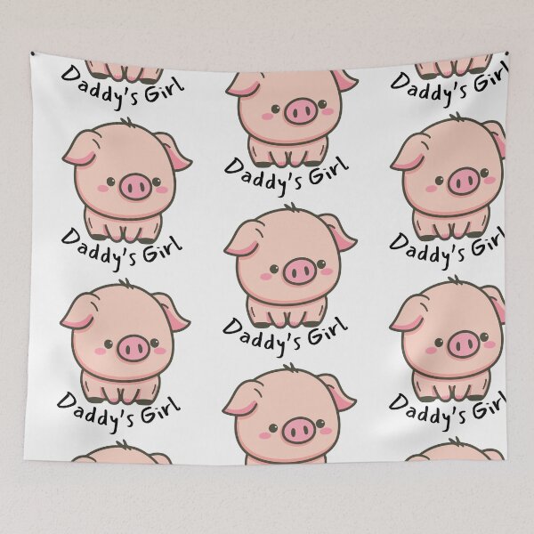 Item preview, Daddy's Girl Funny Pig Funny Quote designed and sold by CCKimShop.