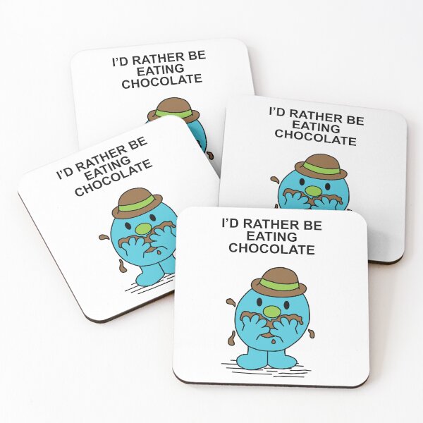 Item preview, Mr Men I'd rather be eating chocolate chocoholic designed and sold by Scat the cat.