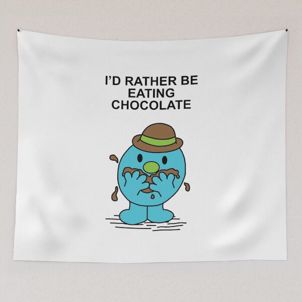 Item preview, Mr Men I'd rather be eating chocolate chocoholic designed and sold by Scat the cat.