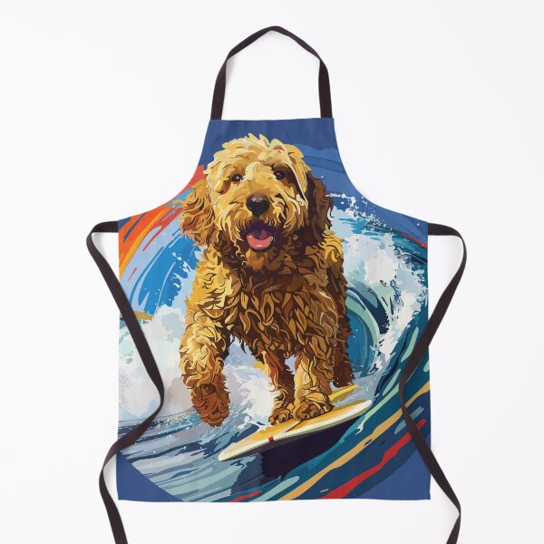 Artikelvorschau, Surfender Goldendoodle entworfen und verkauft von VelvetRoom.