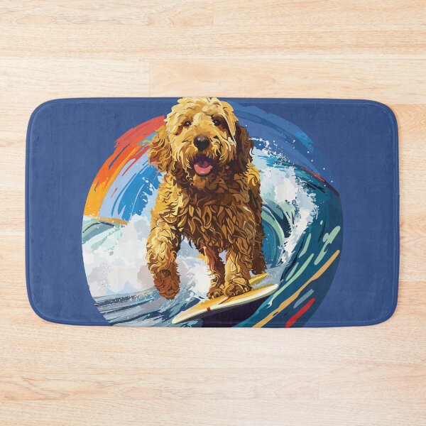 Artikelvorschau, Surfender Goldendoodle entworfen und verkauft von VelvetRoom.