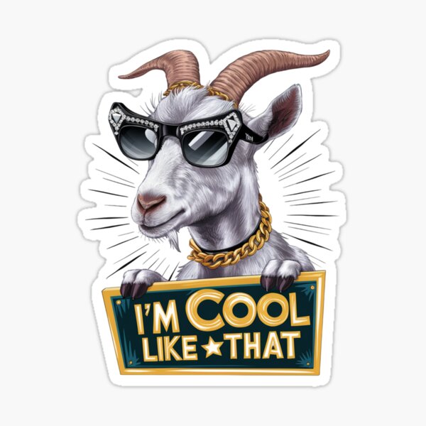 Item preview, Goat - I'm cool like that designed and sold by 123ks.