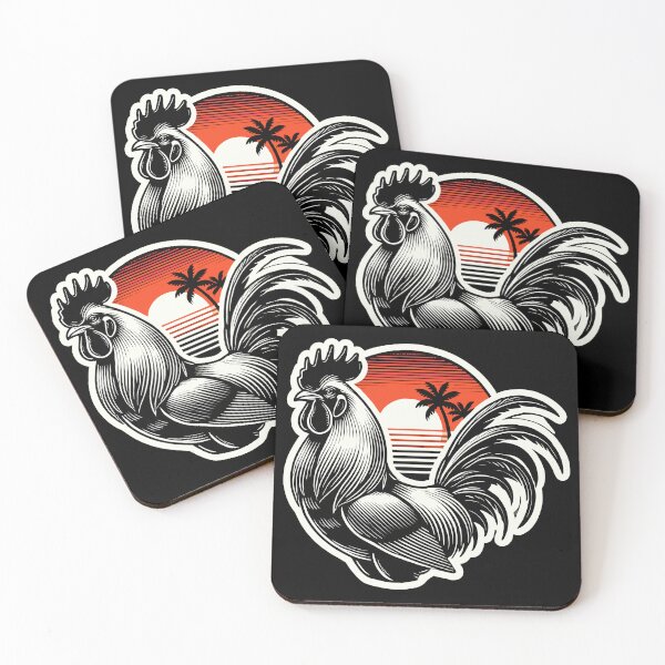 Item preview, Rooster Tropical Sunset designed and sold by TKsTees.