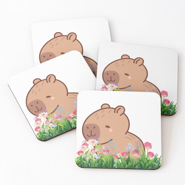 Item preview, Capybara Lovers Flower Plants designed and sold by CCKimShop.