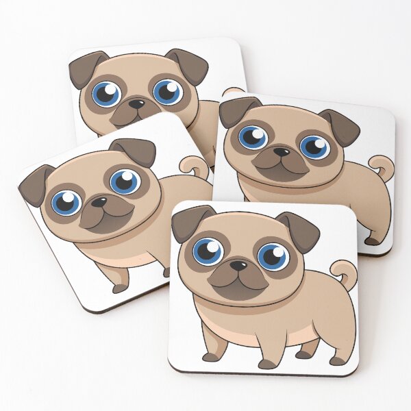 Item preview, Cute Cartoon Pug Kawaii designed and sold by Art-Jiyuu.