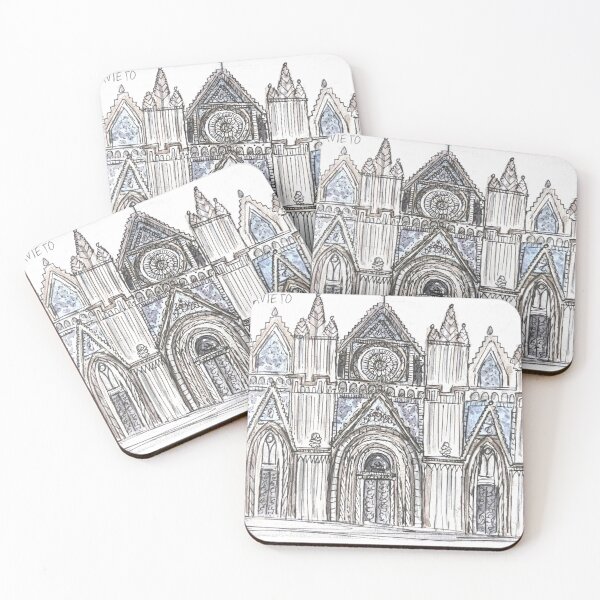 Aperçu de l'œuvre Illustration aquarelle du Duomo di Orvieto créée et vendue par kriti130.