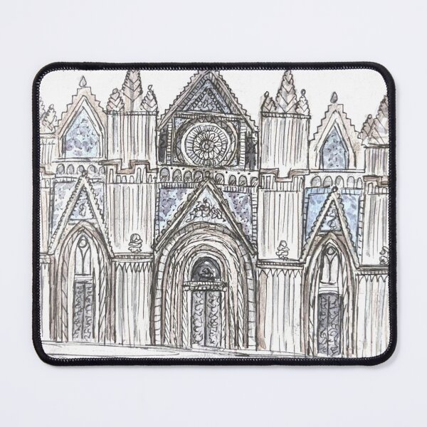 Item preview, Duomo di Orvieto Watercolor Illustration designed and sold by kriti130.