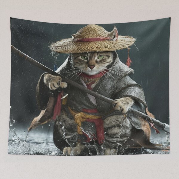 Item preview, Cat Ninja ,Samurai ,Katana ,Ninja ,Bushido ,Ronin Warrior designed and sold by artflare.