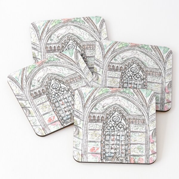 Item preview, Interior Duomo di Orvieto Watercolor Illustration  designed and sold by kriti130.
