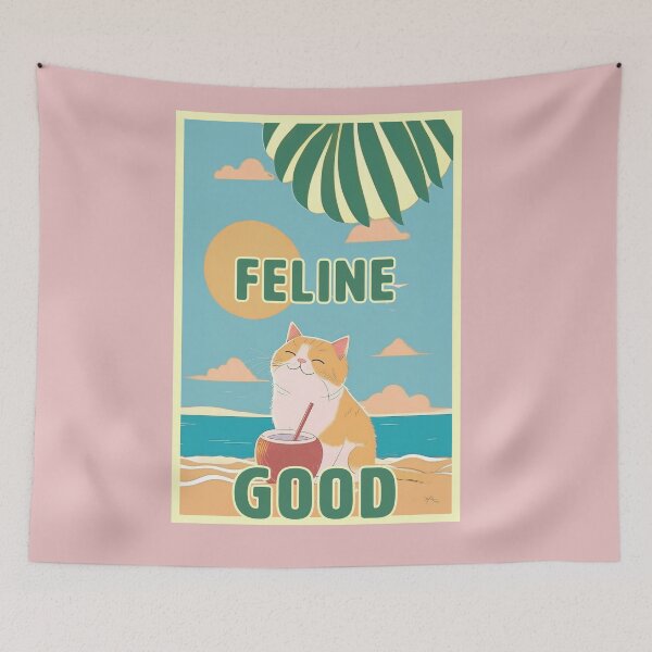 Item preview, FELINE GOOD, COOL POSTER HAPPY CAT designed and sold by La Loca.