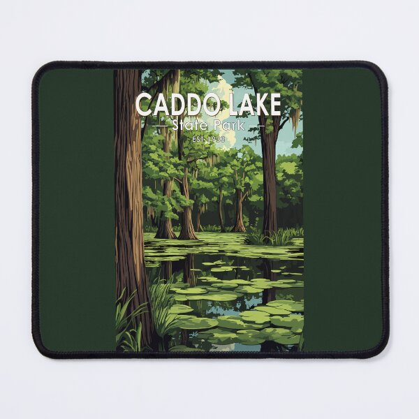 Item preview, Caddo Lake State Park Texas Travel Art Vintage designed and sold by KrisSidDesigns.